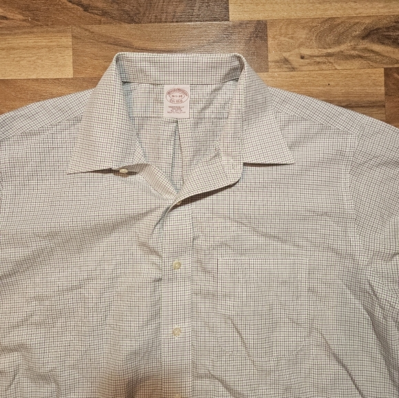 Brooks Brothers Plaid Button Down Long Sleeve Shirt Size 16.5/34 Cotton - Picture 2 of 9